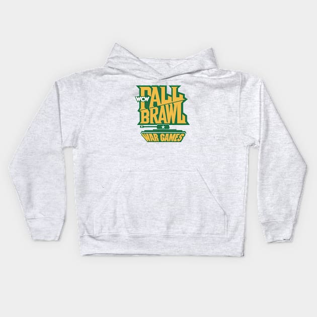 WCW Fall Brawl War Games Kids Hoodie by Authentic Vintage Designs